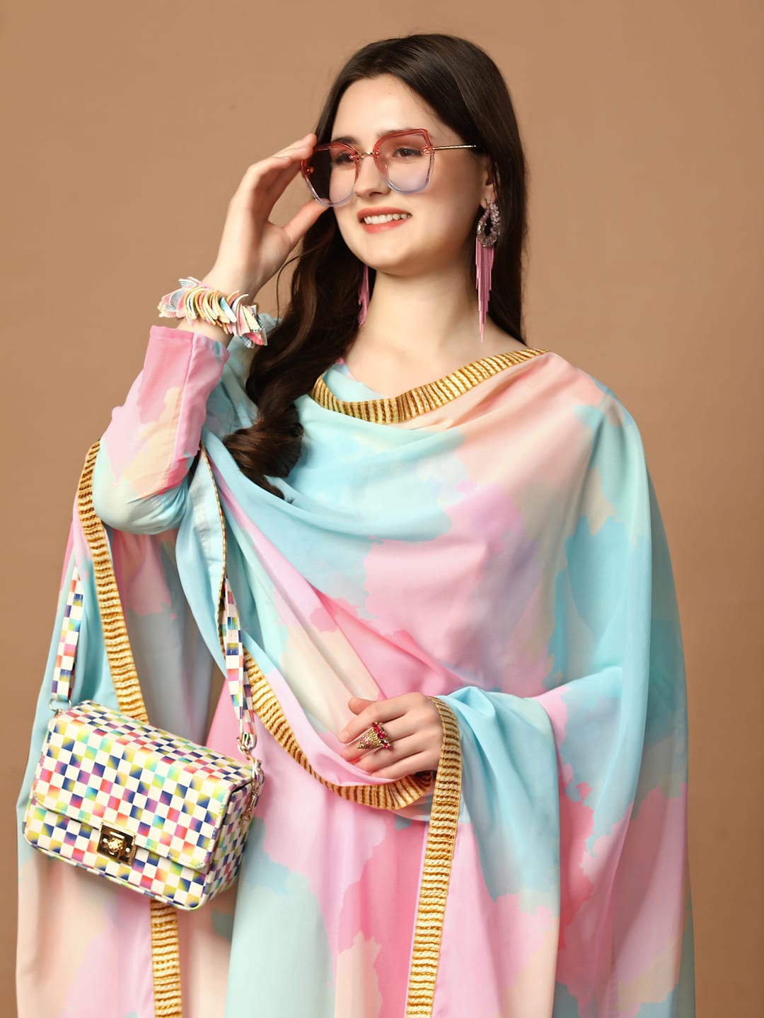 Emerald Grace Embroidered Anarkali Set with Dupatta – Elegant Festive & Wedding Wear - two piece ready-to-wear | UNITY | PAKISTANI | PUNJABI | SOUTH ASIAN