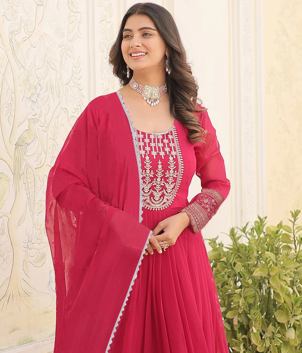 Emerald Grace Embroidered Anarkali Set with Dupatta – Elegant Festive & Wedding Wear - two piece ready-to-wear | STREE | PAKISTANI | PUNJABI | SOUTH ASIAN