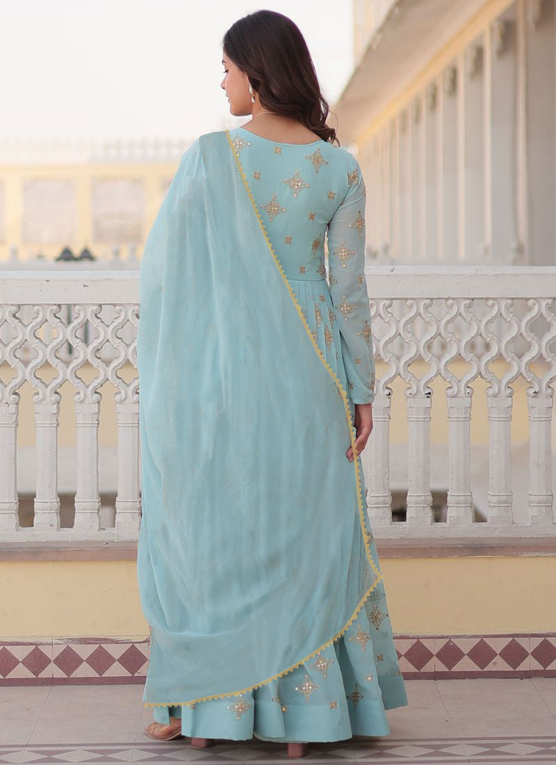 Emerald Grace Embroidered Anarkali Set with Dupatta – Elegant Festive & Wedding Wear - two piece ready-to-wear | SHEHNAZ | PAKISTANI | PUNJABI | SOUTH ASIAN
