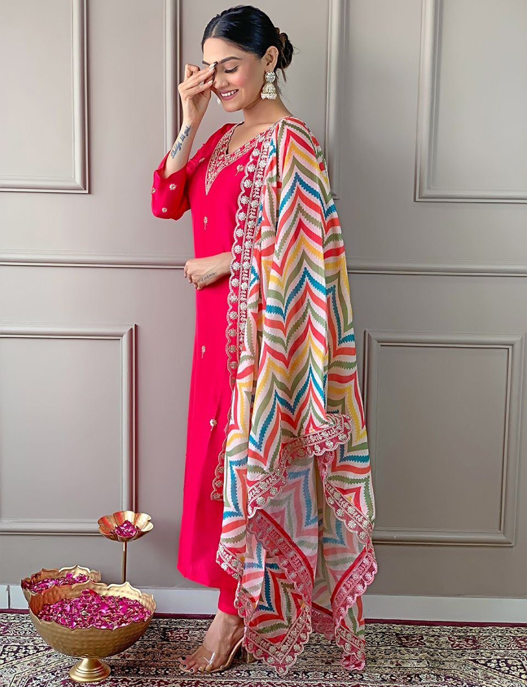 designer made luxury Pakistani suit for womenswear - 3 piece ready-to-wear | ANNARA | PAKISTANI | PUNJABI | SOUTH ASIAN