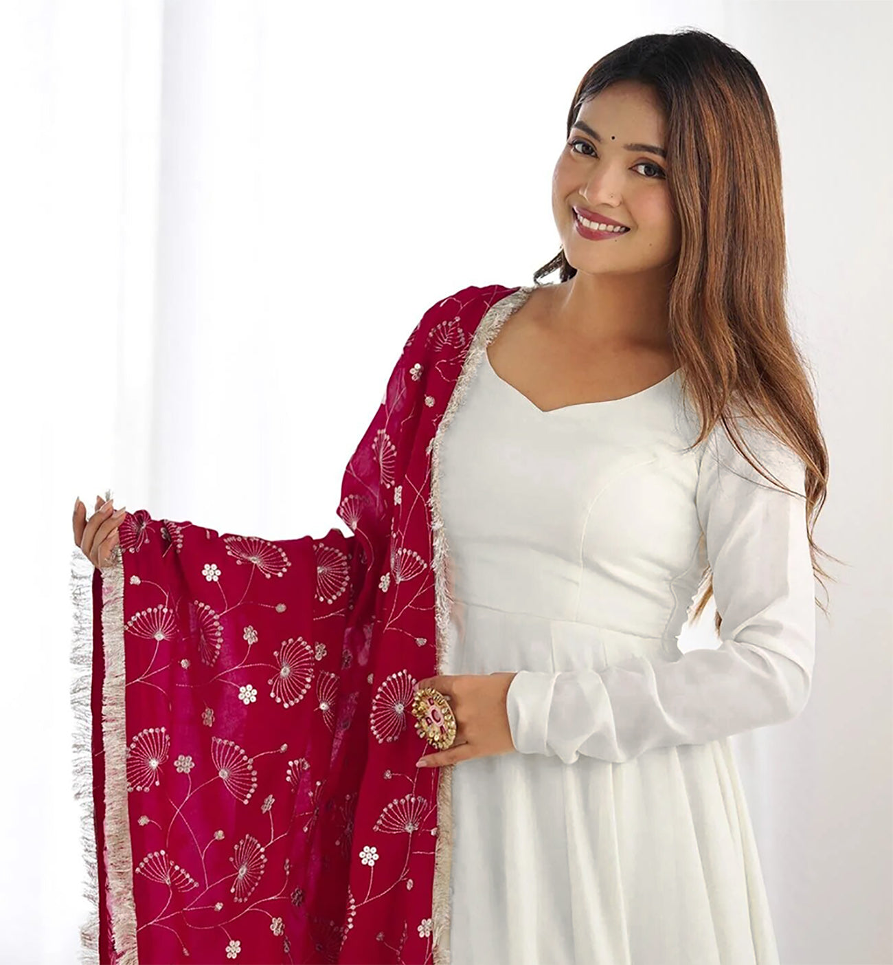 Emerald Grace Embroidered Anarkali Set with Dupatta – Elegant Festive & Wedding Wear - two piece ready-to-wear | SAFARI | PAKISTANI | PUNJABI | SOUTH ASIAN