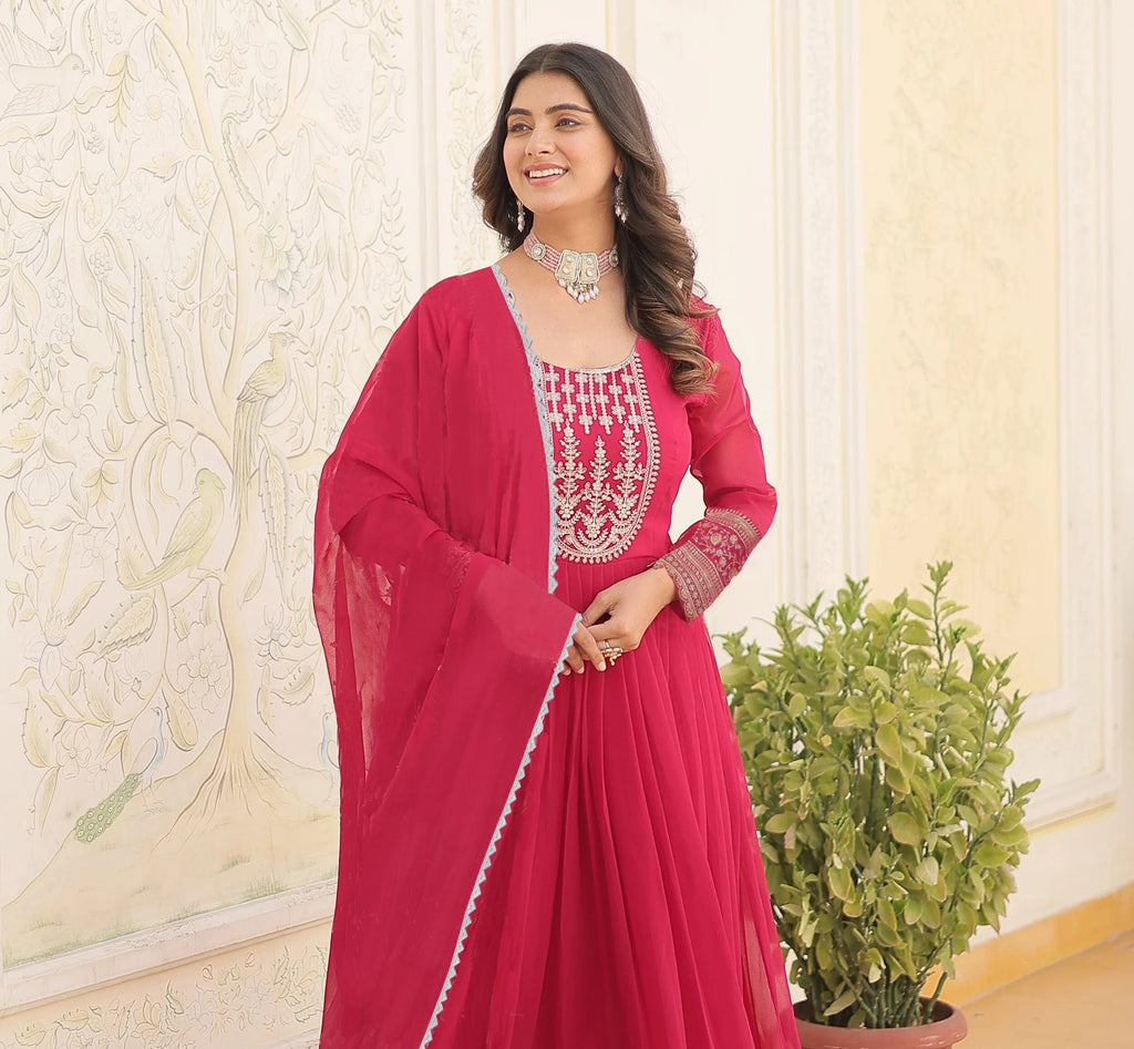 Emerald Grace Embroidered Anarkali Set with Dupatta – Elegant Festive & Wedding Wear - two piece ready-to-wear | STREE | PAKISTANI | PUNJABI | SOUTH ASIAN