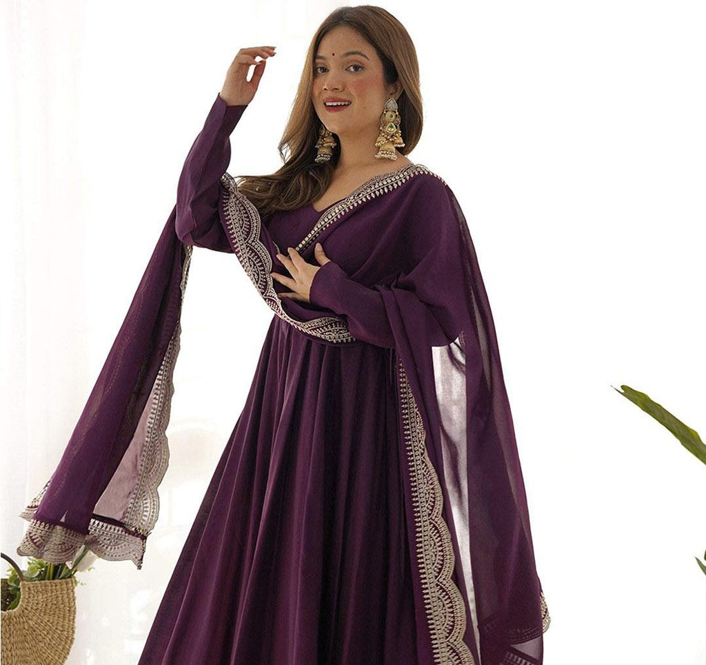 Emerald Grace Embroidered Anarkali Set with Dupatta – Elegant Festive & Wedding Wear - two piece ready-to-wear | SAKHI | PAKISTANI | PUNJABI | SOUTH ASIAN