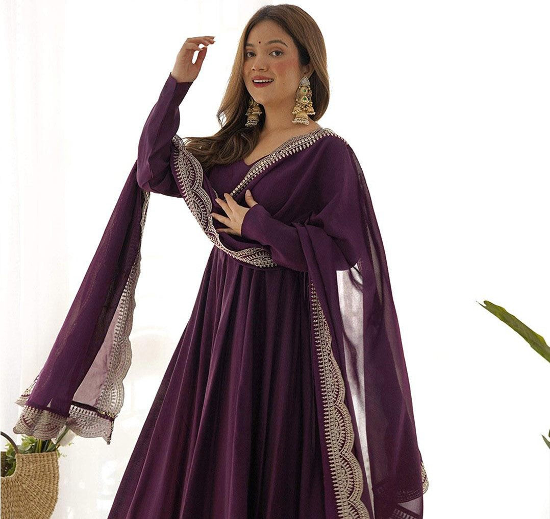 Emerald Grace Embroidered Anarkali Set with Dupatta – Elegant Festive & Wedding Wear - two piece ready-to-wear | SAKHI | PAKISTANI | PUNJABI | SOUTH ASIAN