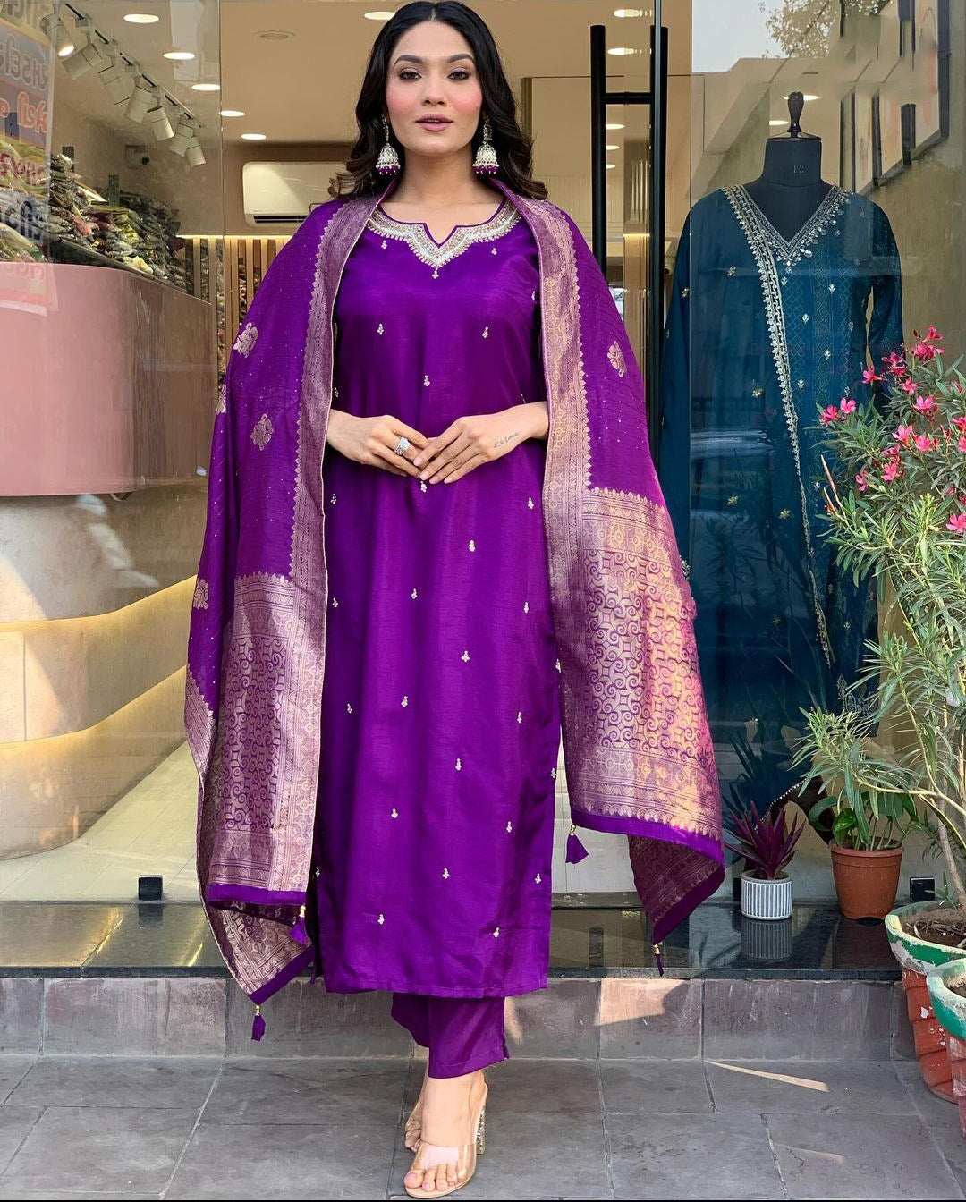 designer made luxury Pakistani suit for womenswear - 3 piece ready-to-wear | AASHI | PAKISTANI | PUNJABI | SOUTH ASIAN (Copy)