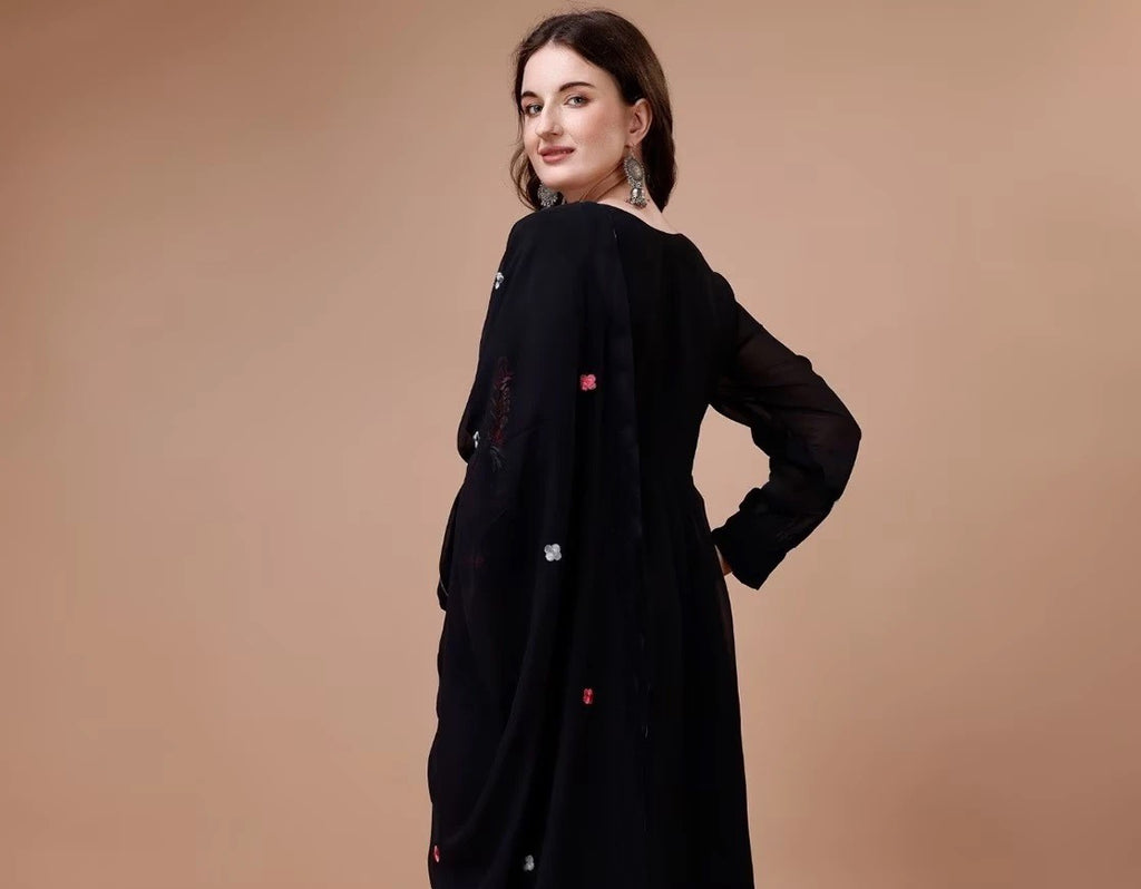designer made luxury Pakistani suit for womenswear - 3 piece ready-to-wear | BLACK BUEATY | PAKISTANI | PUNJABI | SOUTH ASIAN