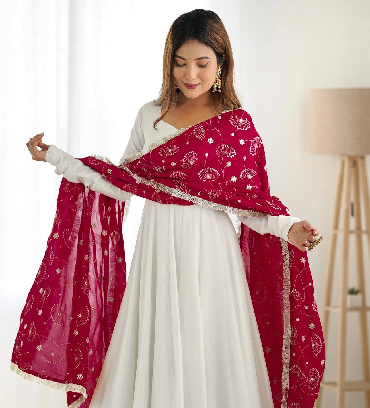 Emerald Grace Embroidered Anarkali Set with Dupatta – Elegant Festive & Wedding Wear - two piece ready-to-wear | SAFARI | PAKISTANI | PUNJABI | SOUTH ASIAN