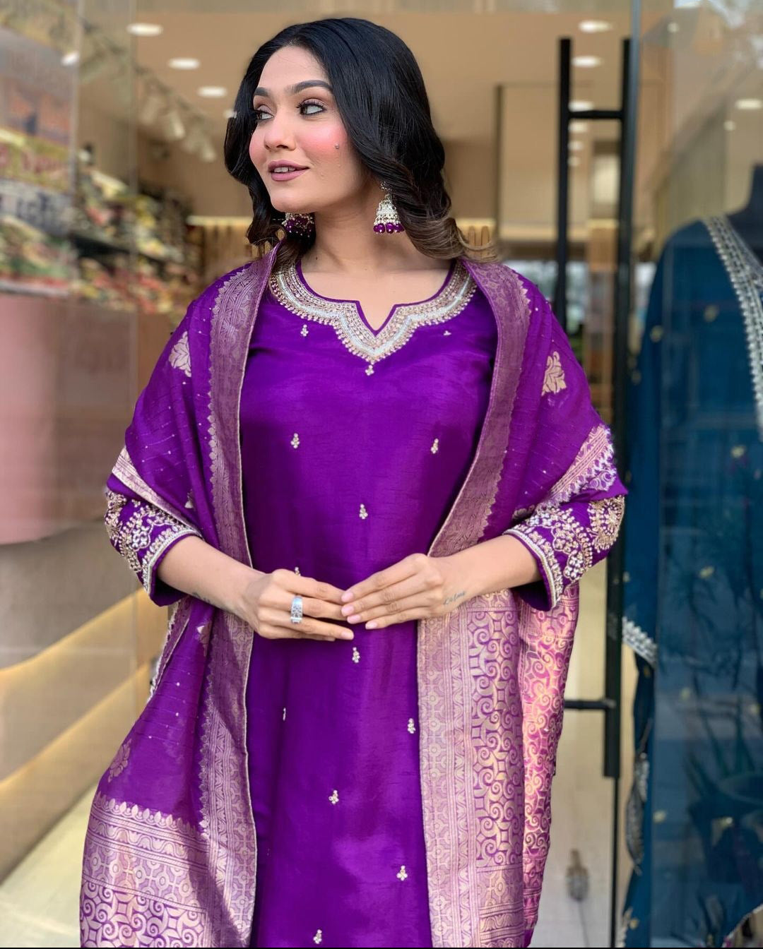designer made luxury Pakistani suit for womenswear - 3 piece ready-to-wear | AASHI | PAKISTANI | PUNJABI | SOUTH ASIAN (Copy)