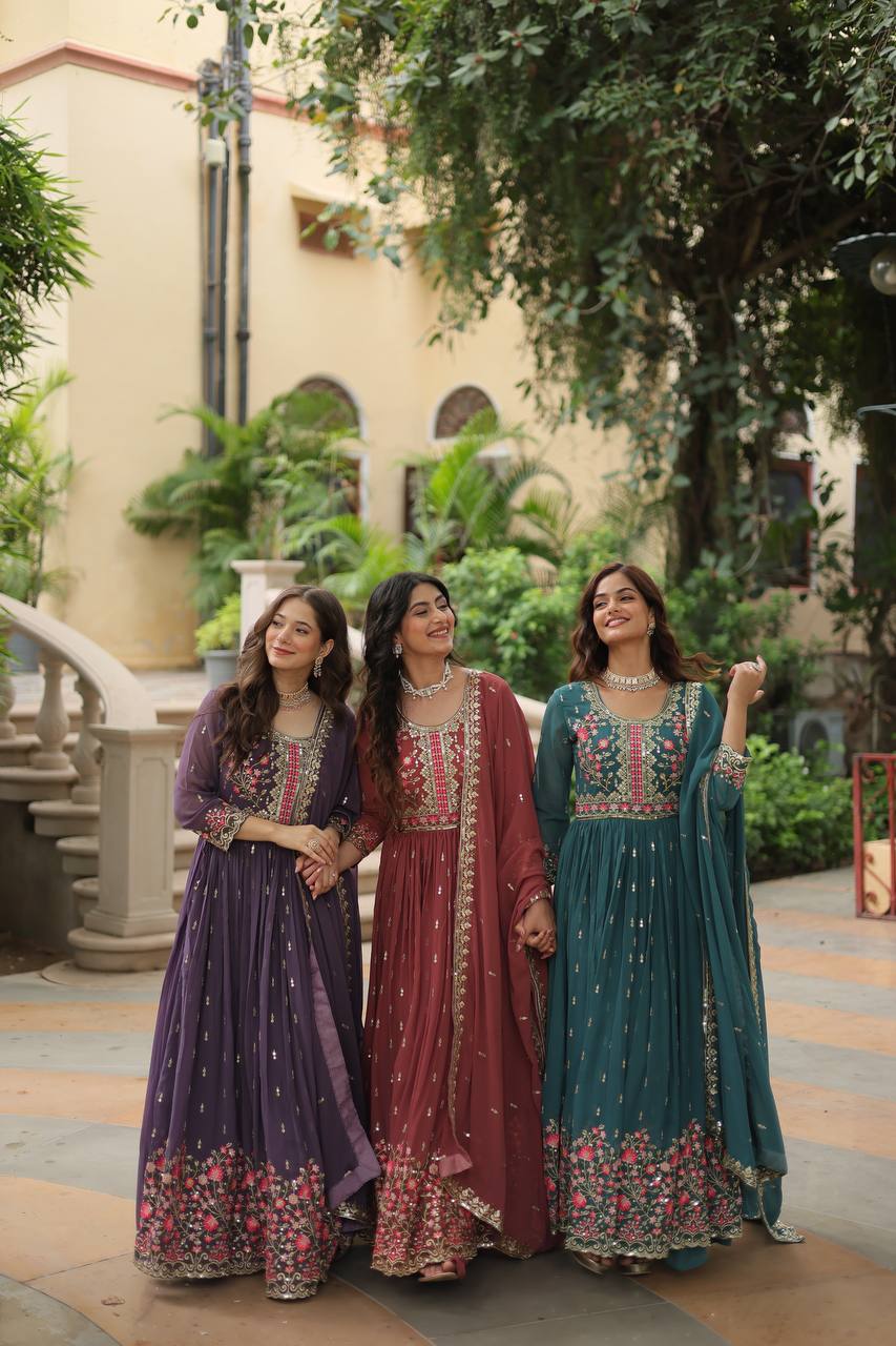 Premium Designer Ready-Made Top Sharara with Dupatta – Women’s Traditional Ethnic Wear - 3 PCS