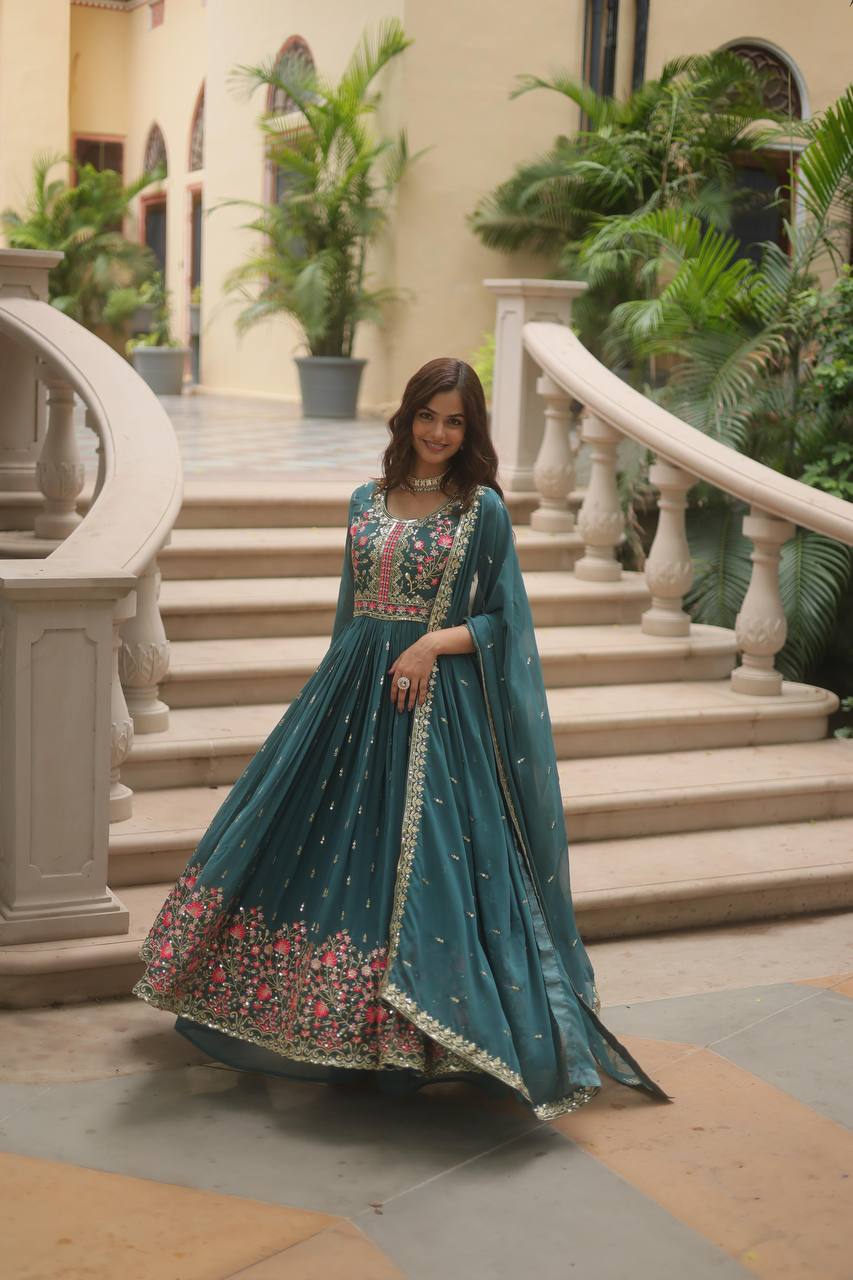 Premium Designer Ready-Made Top Sharara with Dupatta – Women’s Traditional Ethnic Wear - 3 PCS